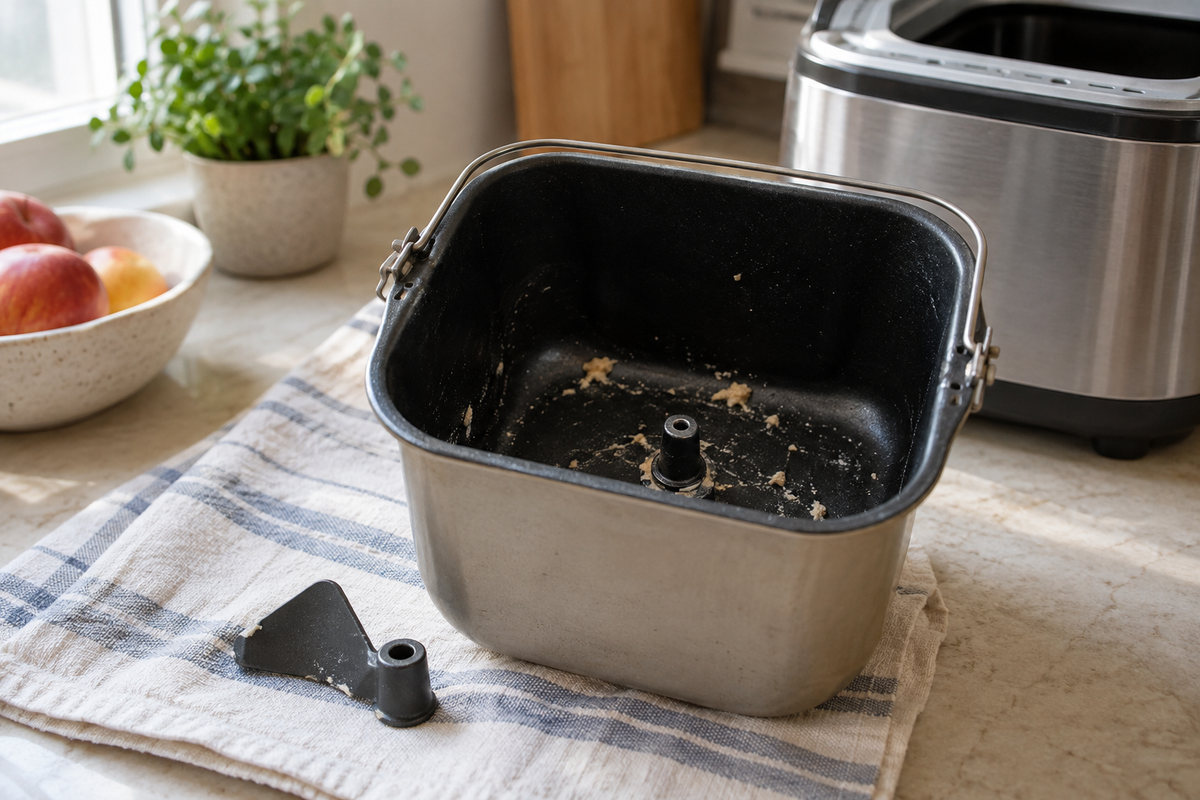 Bread-Machine Paddle Stuck? Soften Dough Inside the Pan