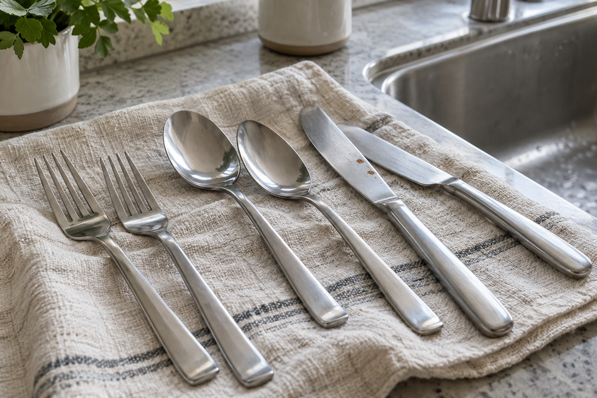 Rust Spots on Stainless Flatware? Check the Load Before Rewashing