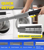 Dryer Vent Cleaner Kit with Brush (Grey)