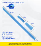 Dryer Vent Vacuum Attachment (Blue)