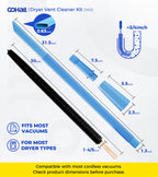 Dryer Vent Cleaner Kit with Brush (Blue)