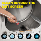 Dryer Vent Cleaning Kit with Flexible Nylon Rods (30 FT)
