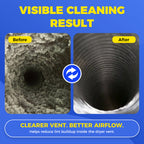 Dryer Vent Cleaning Kit with Flexible Nylon Rods (30 FT)