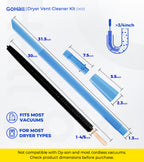 Dryer Vent Cleaner Kit with Brush (Blue)