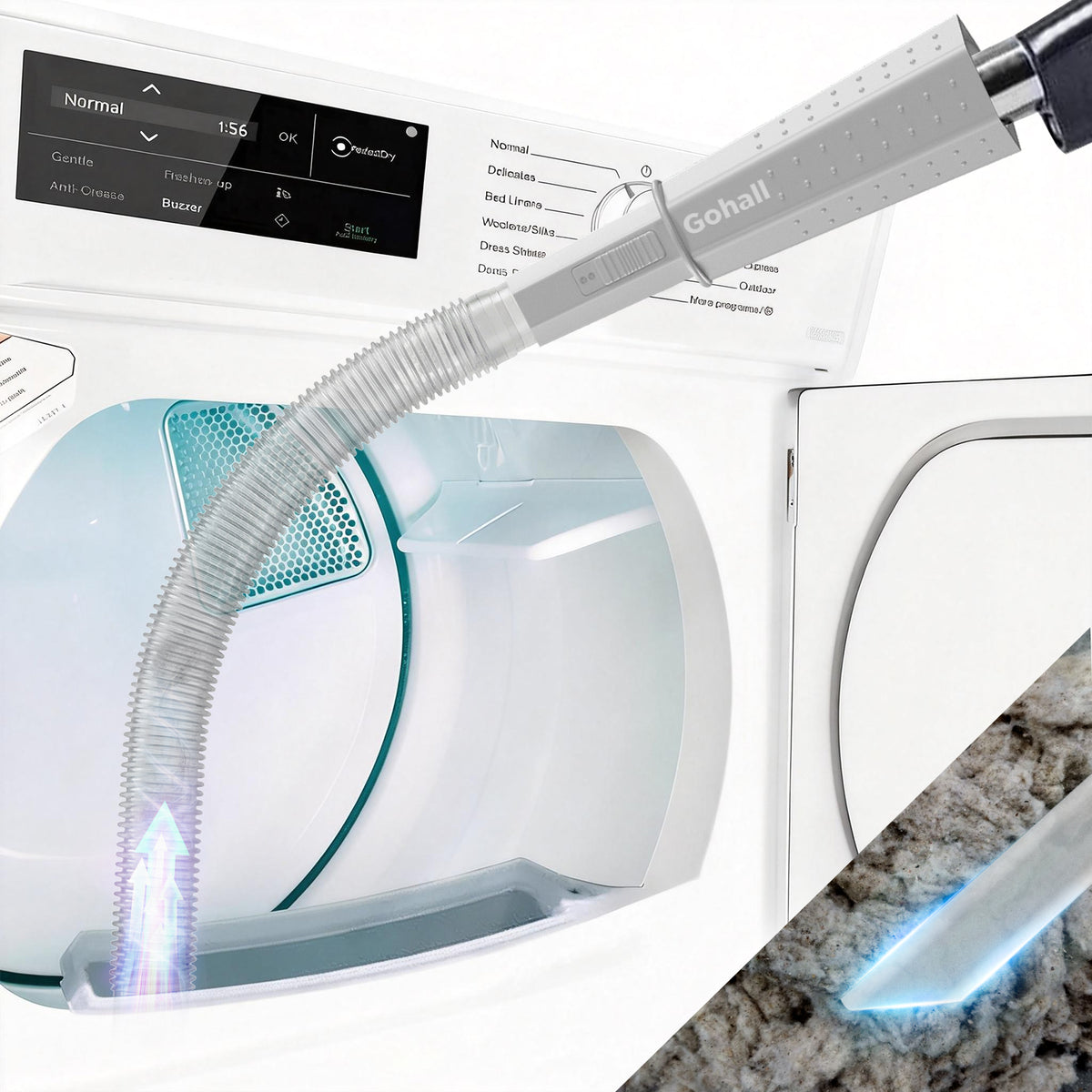 Dryer Vent Vacuum Attachment (Clear View)